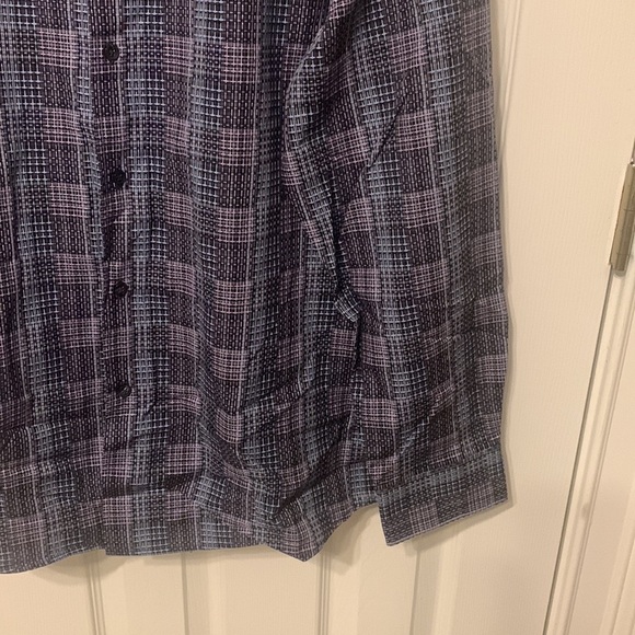 Tasso Elba Stretch Dobby Woven Shirt - Picture 4 of 11